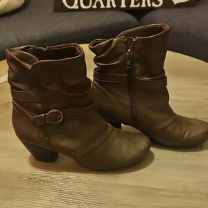 BareTraps Dark Brown Ankle Booties